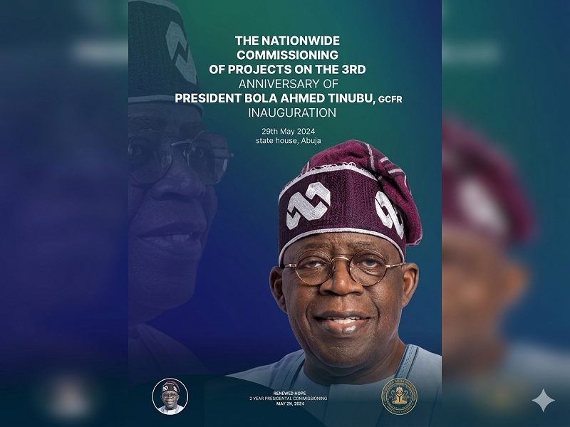 STATEMENT BY PRESIDENT BOLA AHMED TINUBU (GCFR) ON THE 3RD ANNIVERSARY