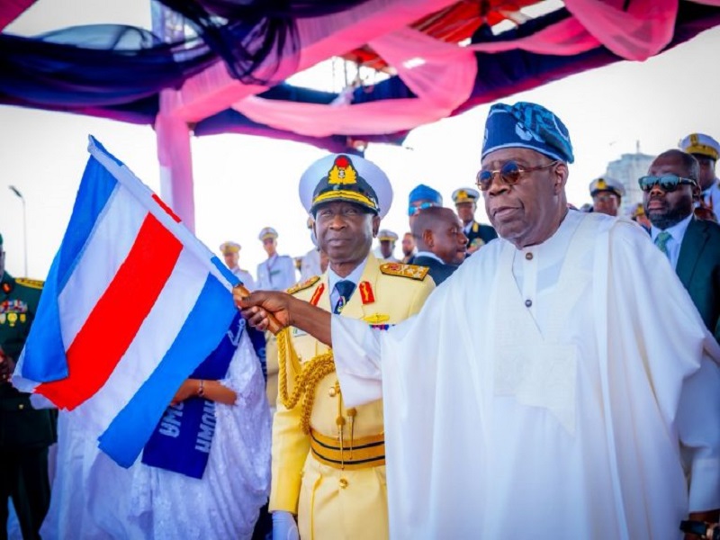 PRESIDENT TINUBU COMMENDS THE NAVY FOR SEVEN DECADES  OF PROVIDING MARITIME SECURITY